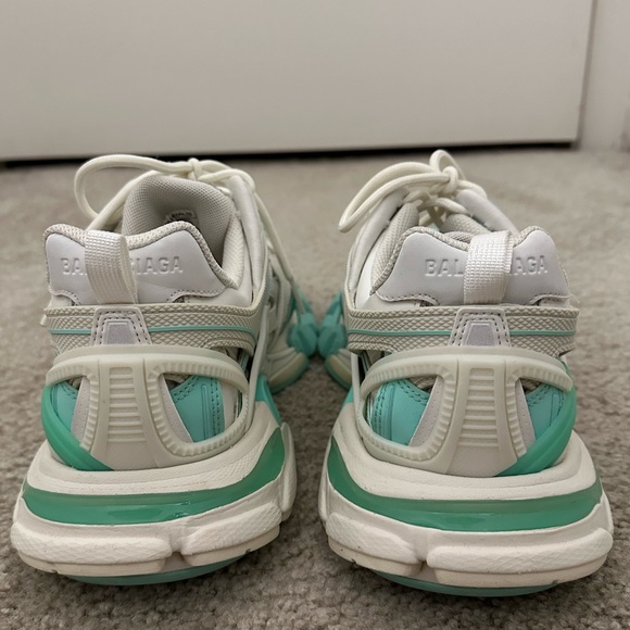 Balenciaga Rubber Mesh Tri-Color Womens Track.2 Open Sneakers, Size 40 - Picture 9 of 16